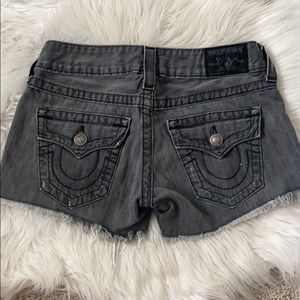 True Religion Denim Cut-off Shorts